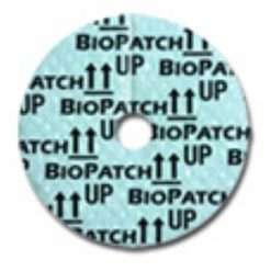 IV Dressing Biopatch® 1 Inch Disk (2.5 cm) With 7.0 mm Center Hole Round 10/BX