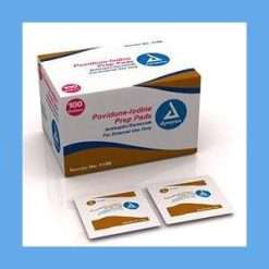 Dynarex Povidone Iodine Prep Pads 100/Bx Prep Pads