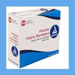 Dynarex Adhesive Fabric Bandages 1" x 3" bandage strips