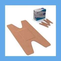 Dynarex Adhesive Fabric Bandages Knuckle Sterile 1 1/2" x 3" bandage strips