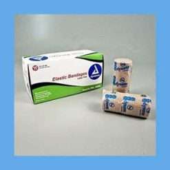 Dynarex Elastic Bandage With Clip Closure 4"in x 4.5 YDS (Stretched)