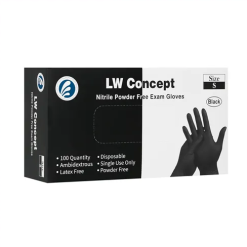 LW Concept Black Nitrile Gloves